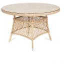 Плетеный круглый стол, диаметр 118 см, цвет соломенный 4SIS Эспрессо YH-T1661G Плетеный круглый стол, диаметр 118 см, цвет соломенный 4SIS Эспрессо YH-T1661G