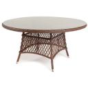 Плетеный круглый стол, диаметр 150 см, цвет коричневый 4SIS Эспрессо YH-T1661G-1 brown Плетеный круглый стол, диаметр 150 см, цвет коричневый 4SIS Эспрессо YH-T1661G-1 brown