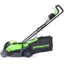 Газонокосилка аккумуляторная бесщеточная Greenworks 2516107UA 24 В 33 см 2 Ач АКБ и ЗУ входит в комплект Газонокосилка аккумуляторная бесщеточная Greenworks 2516107UA 24 В 33 см 2 Ач АКБ и ЗУ входит в комплект