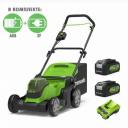 Газонокосилка акумуляторная GreenWorks G24X2LM41, 2*24V, 41 см, без АКБ и ЗУ Газонокосилка акумуляторная GreenWorks G24X2LM41, 2*24V, 41 см, без АКБ и ЗУ