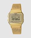 Унисекс Винтажные часы A700WEMG-9AEF с золотой стальной сеткой Casio, золотой Унисекс Винтажные часы A700WEMG-9AEF с золотой стальной сеткой Casio, золотой