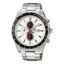 Часы CASIO ENDIFICE Series Business Waterproofes Men's Stainless Steel Strap Mens White Analog, белый Часы CASIO ENDIFICE Series Business Waterproofes Men's Stainless Steel Strap Mens White Analog, белый