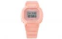 Кварцевые часы с ремешком из смолы для женщин Розовый циферблат CASIO Кварцевые часы с ремешком из смолы для женщин Розовый циферблат CASIO