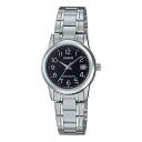 Часы CASIO DRESS Series Simplicity Quartzes Black Stainless Steel Strap Black Watch Dial Black Analog, черный Часы CASIO DRESS Series Simplicity Quartzes Black Stainless Steel Strap Black Watch Dial Black Analog, черный
