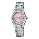 Часы CASIO Quartz Stainless Steel Strap Pink Watch Dial Pink Analog, розовый Часы CASIO Quartz Stainless Steel Strap Pink Watch Dial Pink Analog, розовый