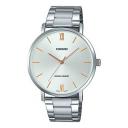 Часы CASIO Waterproof Stainless Steel Silver Quartz Unisex Mens White Analog, белый Часы CASIO Waterproof Stainless Steel Silver Quartz Unisex Mens White Analog, белый