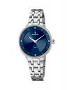 Женские часы F20600/3 Mademoiselle из стали с синим циферблатом Festina, серебро Женские часы F20600/3 Mademoiselle из стали с синим циферблатом Festina, серебро