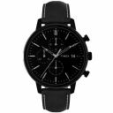 TIMEX Часы TREND Collection Wrist Watch Quartz Movement Leather Strap 45mm Black Dial Men's Watch, Black TIMEX Часы TREND Collection Wrist Watch Quartz Movement Leather Strap 45mm Black Dial Men's Watch, Black