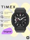 Спортивные часы TIMEX TW2V35600, Кварцевые, 45 мм, с подсветкой Indiglo, Черный Спортивные часы TIMEX TW2V35600, Кварцевые, 45 мм, с подсветкой Indiglo, Черный