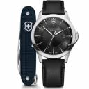 Victorinox Swiss Army Alliance кварцевые мужские часы с черным циферблатом и кожаным ремешком 241904.1 Victorinox Swiss Army Alliance кварцевые мужские часы с черным циферблатом и кожаным ремешком 241904.1