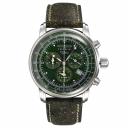 ZEPPELIN Часы Hundred Years Collection Quartz Movement Men's Watch Watch Silver Dial Stainless Steel Case Leather Strap, 8680-4 (Green Disc, Luminous Spot) ZEPPELIN Часы Hundred Years Collection Quartz Movement Men's Watch Watch Silver Dial Stainless Steel Case Leather Strap, 8680-4 (Green Disc, Luminous Spot)