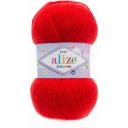 Пряжа ALIZE SEKERIM BEBE красный (56), 5 шт Пряжа ALIZE SEKERIM BEBE красный (56), 5 шт