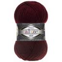 Пряжа Alize Superlana Midi бордовый (57), 25%шерсть/75%акрил, 170м, 100г, 5шт Пряжа Alize Superlana Midi бордовый (57), 25%шерсть/75%акрил, 170м, 100г, 5шт