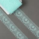 Кружево-трикотаж KRUZHEVO, арт. TBY 1660, 40мм, цвет 08 мятный, уп.27,4м Кружево-трикотаж KRUZHEVO, арт. TBY 1660, 40мм, цвет 08 мятный, уп.27,4м