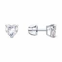 Серьги SOKOLOV из белого золота с фианитами 026866-3 Серьги SOKOLOV из белого золота с фианитами 026866-3