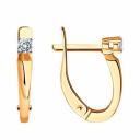 Золотые серьги с бриллиантами Золотые серьги с бриллиантами