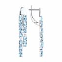 Серьги SOKOLOV из серебра с топазами 92022154 Серьги SOKOLOV из серебра с топазами 92022154