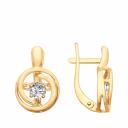 Серебряные серьги с фианитами Серебряные серьги с фианитами