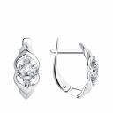 Серьги SOKOLOV из серебра с фианитами Серьги SOKOLOV из серебра с фианитами