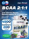 БСАА Be First BCAA Classic Powder 2:1:1 200 г, Ежевика БСАА Be First BCAA Classic Powder 2:1:1 200 г, Ежевика