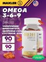 Омега-3 MAXLER (USA) Omega 3-6-9 90 капсул Омега-3 MAXLER (USA) Omega 3-6-9 90 капсул