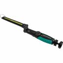 Фонарик аккумуляторный на светодиодах является надёжным и экономичным источником яркого белого света, и не тускнеет. Легкий и удобный пластик приятно держать в руках, хорошо крепится с помощью магнита к металлическим поверхностям, а также имеет петлю для подвешивания. Фонарь обладает складной конструкцией, положение легко регулируется двумя фиксаторами. На корпусе есть удобный регулятор яркости. Аккумулятор заряжается от USB-кабеля. Подходит для автолюбителей, кемпинга, туризма. Технические характеристики: Тип осветительного элемента СОВ 5Вт (основной фонарь), ХРЕ 3Вт (торцевой фонарь); Яркость 450Лм (СОВ), 70Лм (ХРЕ); Цветовая температура 7000К (СОВ), 8000К (ХРЕ); Режимы освещения: бесступенчатое затемнение (СОВ), вкл/выкл (ХРЕ). Время работы 3ч (СОВ), 8ч (ХРЕ). Фонарик аккумуляторный на светодиодах является надёжным и экономичным источником яркого белого света, и не тускнеет. Легкий и удобный пластик приятно держать в руках, хорошо крепится с помощью магнита к металлическим поверхностям, а также имеет петлю для подвешивания. Фонарь обладает складной конструкцией, положение легко регулируется двумя фиксаторами. На корпусе есть удобный регулятор яркости. Аккумулятор заряжается от USB-кабеля. Подходит для автолюбителей, кемпинга, туризма. Технические характеристики: Тип осветительного элемента СОВ 5Вт (основной фонарь), ХРЕ 3Вт (торцевой фонарь); Яркость 450Лм (СОВ), 70Лм (ХРЕ); Цветовая температура 7000К (СОВ), 8000К (ХРЕ); Режимы освещения: бесступенчатое затемнение (СОВ), вкл/выкл (ХРЕ). Время работы 3ч (СОВ), 8ч (ХРЕ).