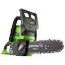 Цепная пила аккумуляторная Greenworks G24CS25, 24 В. Цепная пила аккумуляторная Greenworks G24CS25, 24 В.