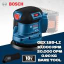 BOSCH GEX 185-LI аккумуляторная шлифовальная машина BOSCH GEX 185-LI аккумуляторная шлифовальная машина