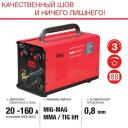 Сварочный полуавтомат Fubag IRMIG 160 SYN, инвертор, с горелкой 150А в комплекте (EU) Сварочный полуавтомат Fubag IRMIG 160 SYN, инвертор, с горелкой 150А в комплекте (EU)