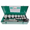 Наборы головок и бит с трещоткой Набор торцевых головок и принадлежностей Hans 8617M, на 1", 17 предметов Наборы головок и бит с трещоткой Набор торцевых головок и принадлежностей Hans 8617M, на 1", 17 предметов