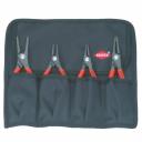 Наборы шарнирно-губцевого инструмента Набор щипцов прецизионных для внутренних и внешних стопорных колец Knipex KN-001957, 4 предмета Наборы шарнирно-губцевого инструмента Набор щипцов прецизионных для внутренних и внешних стопорных колец Knipex KN-001957, 4 предмета