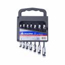 Набор комбинированных ключей Набор комбинированных трещоточных укороченных ключей 10-19мм, 7шт МАСТАК 0215-07H Набор комбинированных ключей Набор комбинированных трещоточных укороченных ключей 10-19мм, 7шт МАСТАК 0215-07H