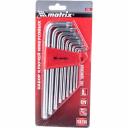 Набор ключей имбусовых Matrix 12306 (TORX, 9шт, вес 0.36 кг, г-образные) Набор ключей имбусовых Matrix 12306 (TORX, 9шт, вес 0.36 кг, г-образные)