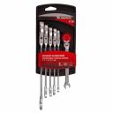 Набор ключей Набор комбинированных трещоточных шарнирных ключей Matrix 14897, 6 шт. Набор ключей Набор комбинированных трещоточных шарнирных ключей Matrix 14897, 6 шт.