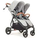 Прогулочная коляска для двойни Valco Baby Snap Duo Trend, Grey marle, цвет шасси: черный Прогулочная коляска для двойни Valco Baby Snap Duo Trend, Grey marle, цвет шасси: черный
