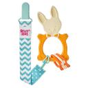 Прорезыватель для зубов ROXY KIDS Универсальный прорезыватель BUNNY с держателем Прорезыватель для зубов ROXY KIDS Универсальный прорезыватель BUNNY с держателем
