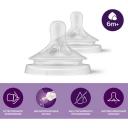 Соска силиконовая Philips Avent Natural Response SCY966/02 для густых жидкостей от 6 мес, 2 шт Соска силиконовая Philips Avent Natural Response SCY966/02 для густых жидкостей от 6 мес, 2 шт