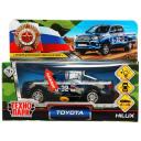 Машина Toyota Hilux Камуфляж" 12см, свет+звук, инерционная, Технопарк Машина Toyota Hilux Камуфляж" 12см, свет+звук, инерционная, Технопарк