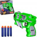 Бластер Abtoys Космобластер с 4 мягкими пулями, зеленый Бластер Abtoys Космобластер с 4 мягкими пулями, зеленый