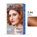 Краска для волос ESTEL PROFESSIONAL Стойкая краска-гель для волос ONLY 7/34 Русый золотисто-медный 125 Краска для волос ESTEL PROFESSIONAL Стойкая краска-гель для волос ONLY 7/34 Русый золотисто-медный 125