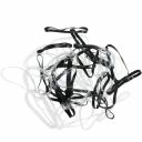 DEWAL PROFESSIONAL Резинки для волос силиконовые, черные/белые midi 50 шт/уп DEWAL PROFESSIONAL Резинки для волос силиконовые, черные/белые midi 50 шт/уп