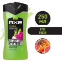 Мужской гель для душа, шампунь и средство для умывания 3в1 AXE Epic Fresh грейпфрут и кардамон 250 мл Мужской гель для душа, шампунь и средство для умывания 3в1 AXE Epic Fresh грейпфрут и кардамон 250 мл
