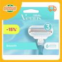 Сменные кассеты для бритья Gillette Venus Smooth 3 лезвия Сменные кассеты для бритья Gillette Venus Smooth 3 лезвия