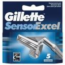 Сменные кассеты Gillette Sensor Excel, серебристый, 5 шт. Сменные кассеты Gillette Sensor Excel, серебристый, 5 шт.