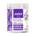 Ватные палочки AMRA Палочки ватные в цилиндре Ватные палочки AMRA Палочки ватные в цилиндре