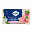 Влажные салфетки освежающие Aura Beauty 15 шт Влажные салфетки освежающие Aura Beauty 15 шт