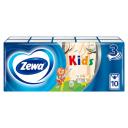 Платочки бумажные носовые Zewa Kids детские, 3 слоя, 10 шт.Х 10 Платочки бумажные носовые Zewa Kids детские, 3 слоя, 10 шт.Х 10