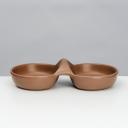 Petmax Миска керамическая двойная для кошек и собак, 2x80 мл, коричневый Petmax Миска керамическая двойная для кошек и собак, 2x80 мл, коричневый