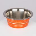 Petmax Миска металлическая для собак и кошек, 200 мл, с полосками Petmax Миска металлическая для собак и кошек, 200 мл, с полосками