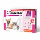 Inspector Mini Капли на холку для кошек и собак весом от 0,5 до 2 кг от блох, клещей и гельминтов, 3 пипетки в упаковке Inspector Mini Капли на холку для кошек и собак весом от 0,5 до 2 кг от блох, клещей и гельминтов, 3 пипетки в упаковке